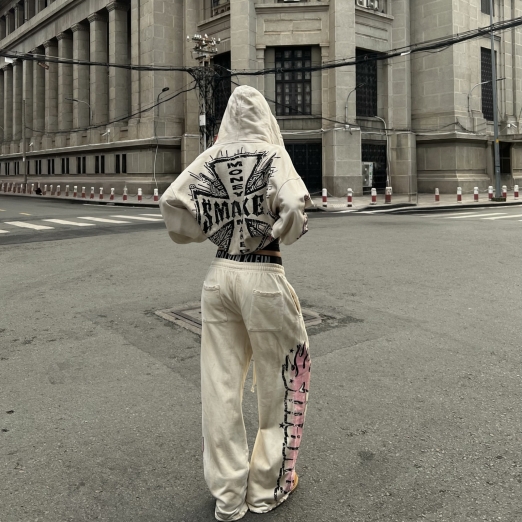 WORLDWIDE WASHED PANTS IN CREAM