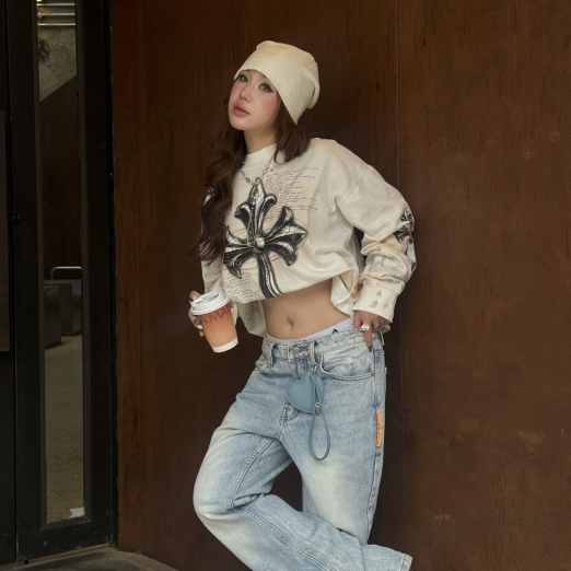 FLARE JEANS IN BLUE