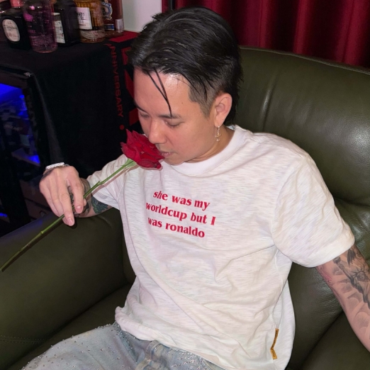 "I WAS RONALDO" TEE IN WHITE