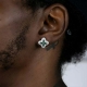 ICED OUT FLOWER EARRING