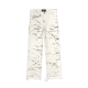 WAVY WASHES DOUBLE KNEES PANTS IN WHITE
