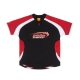 $MAKER SPEEDWAY SOCCER JERSEY IN BLACK/RED
