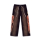 FIRE LOGO WASHED SWEAT PANTS IN BROWN