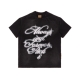 ALWAYS N FOREVER RICH SHORT SLEEVES WASHED TEE IN BLACK