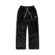 LOGO VELVET PANTS IN BLACK