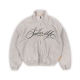 $MAKER4LIFE CHECKERED NYLON JACKET IN CREAM