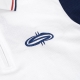 LOGO ZIP POLO IN WHITE
