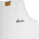 EMBROIDERED LOGO TANK TOP IN WHITE