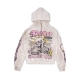 WORLDWIDE WASHED HOODIE IN CREAM