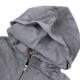 $MAKER4LIFE WASHED DOUBLE HOODS HOODIE IN GREY