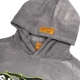 TRIBAL LOGO WASHED HOODIE IN GREY