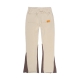SMAKER FLAME FLARE SWEAT PANTS IN TAN