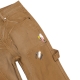 SPLASHED FLARE JEANS IN OCHRE