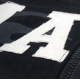 PATCH LOGO ZIP HOODIE IN BLACK