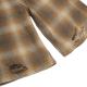 PLAID WASHED BAGGY SHORT