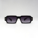 RECTANGULAR SUNGLASSES IN BLACK