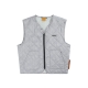 LOGO PUFFER VEST IN GREY