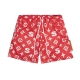 PATTERN LOGO MESH SHORT IN RED