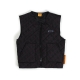 LOGO PUFFER VEST IN BLACK