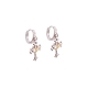 CROWN CROSS EARRING